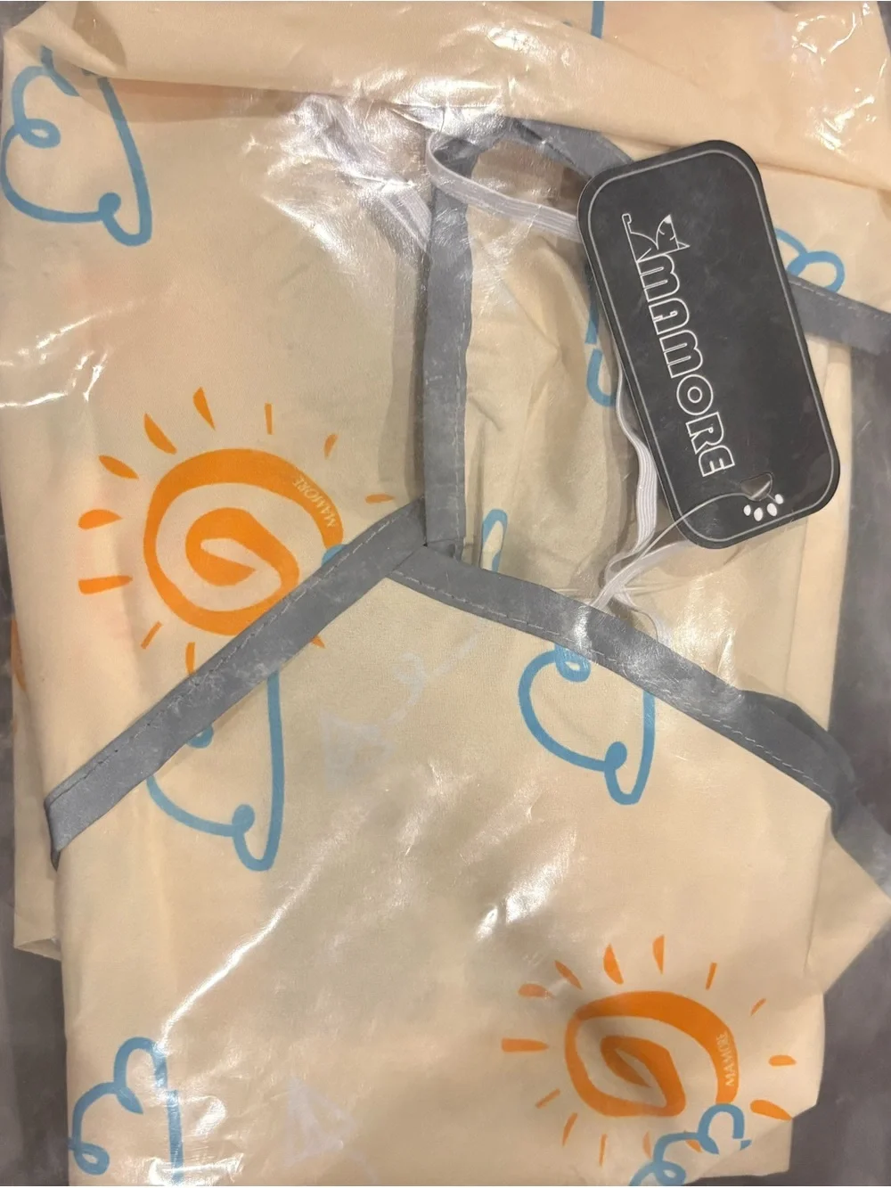NWT Mamore Dog Raincoat Waterproof Size XL Sun & Cloud Design